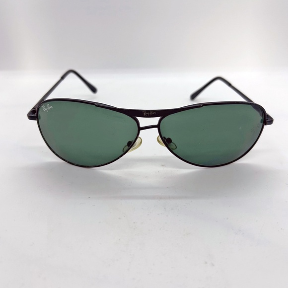 Vintage 1970's RARE Ray-Ban Green Lens Aviator Sunglasses - Picture 9 of 11
